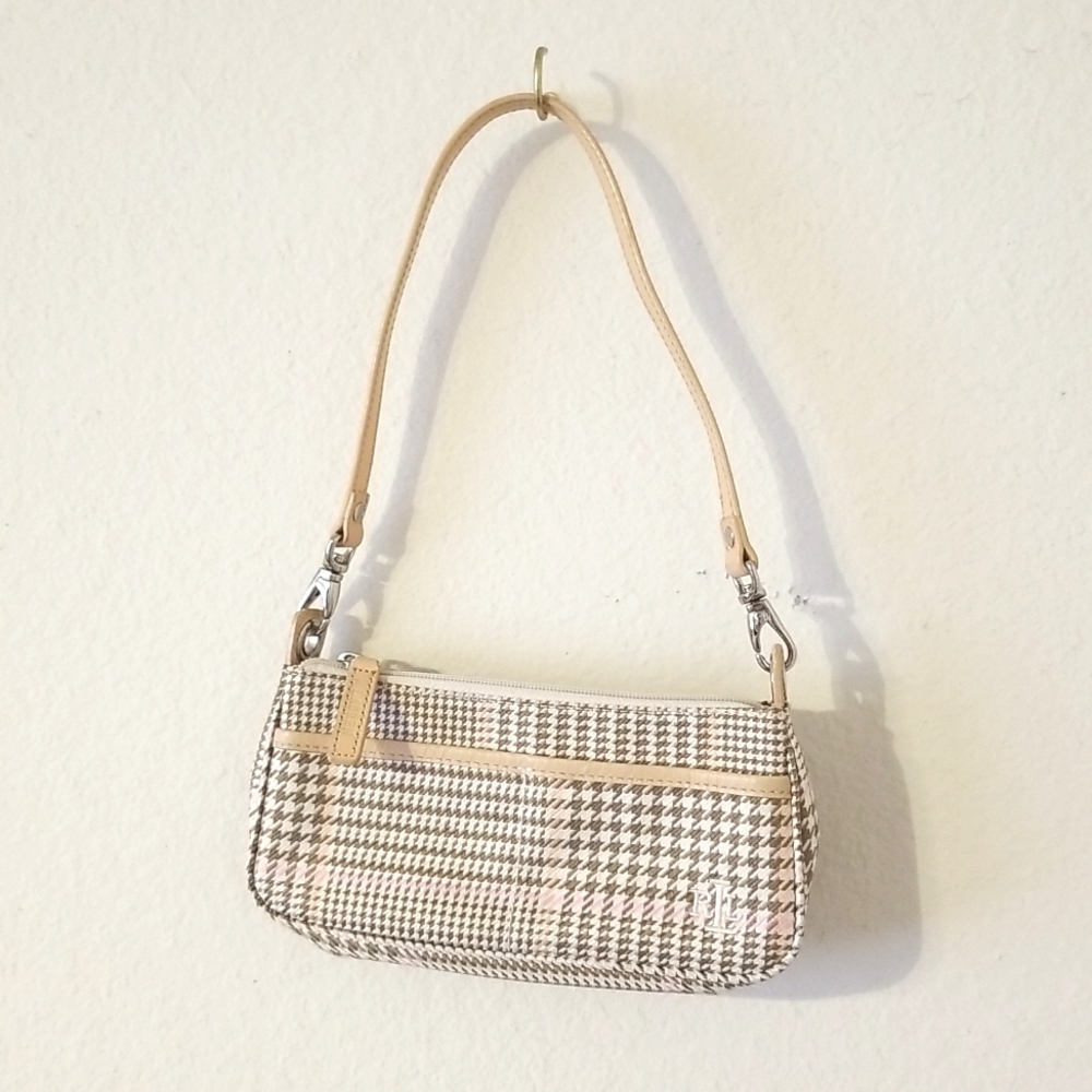 Ralph Lauren Houndstooth Handbag
